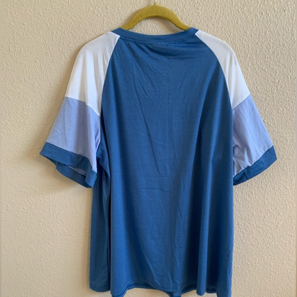 Bloomchic Short Sleeve Tri-Colored Top NWT🌴 - Picture 5 of 6